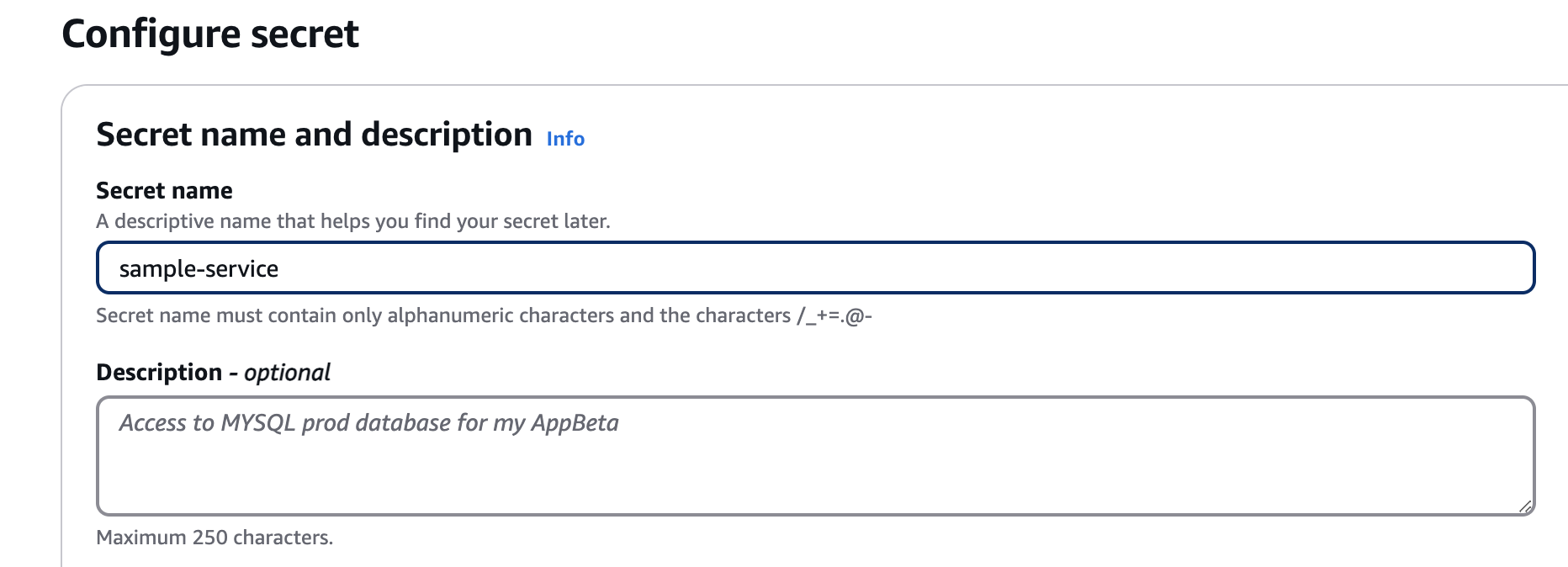Secret Name