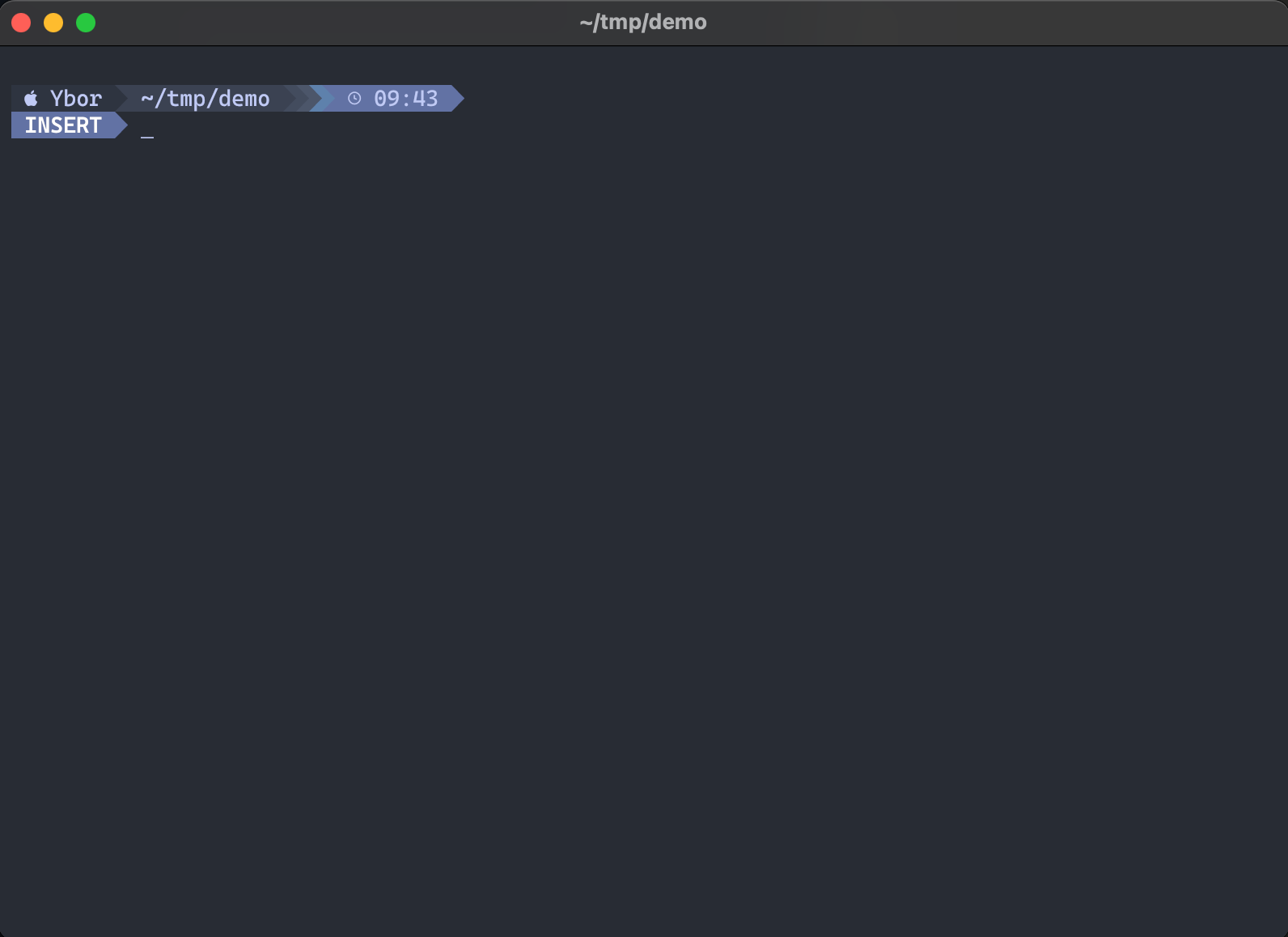 Empty terminal prompt in working directory